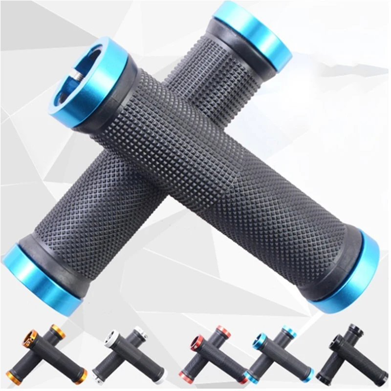 

MTB Bicycle Handlebar Cover Grips Rubber Anti-Skid Cycling Bike Grips Mountain Road Lock on Handle End Grips bike Accessories