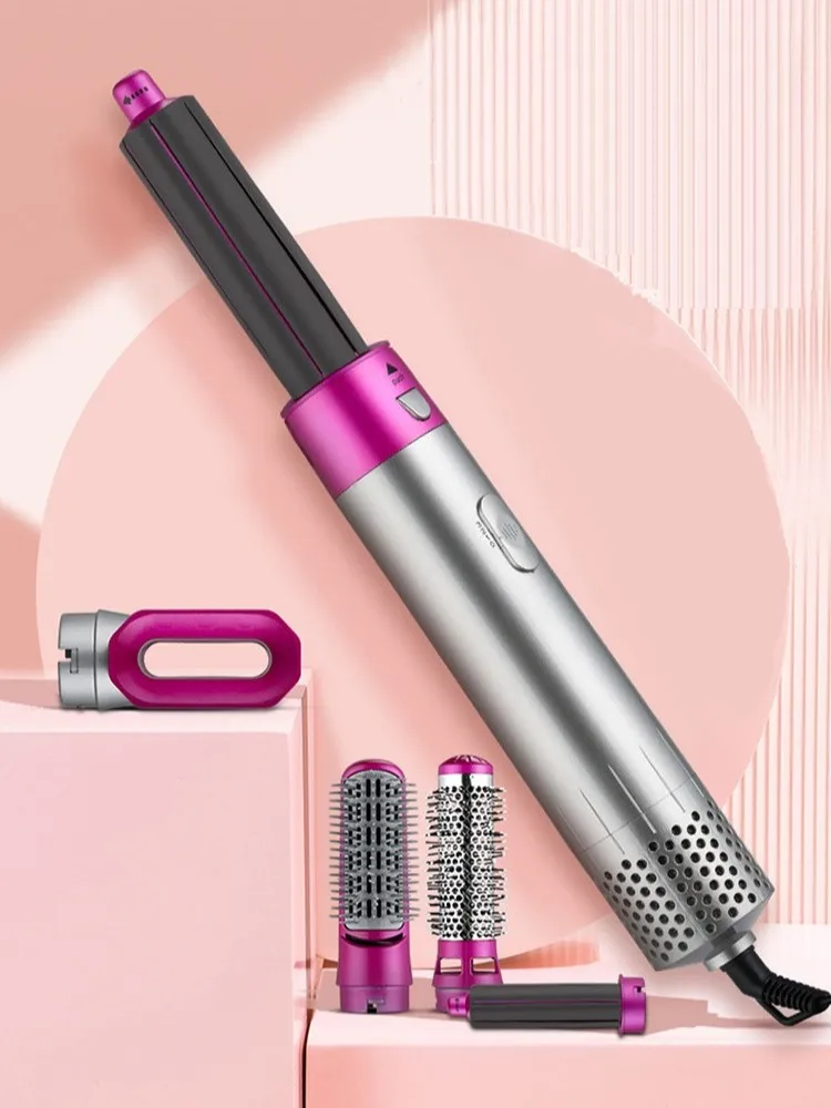 Горячая расческа для волос 5 в 1 выпрямления щетка завивки автоматическая плойка