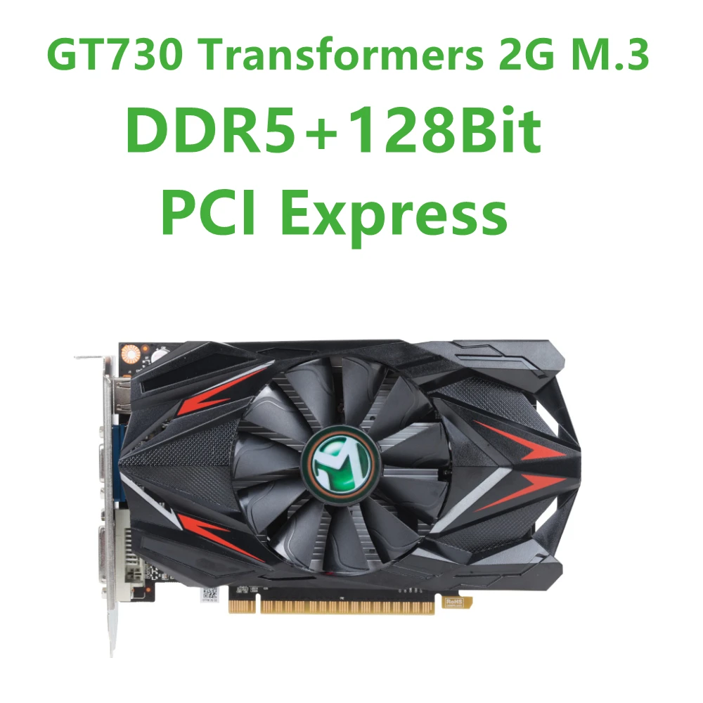 Игровая видеокарта MAXSUN NVIDIA GT 730 трансформаторы 2 ГБ/4 ГБ GDDR3/GDDR5 VGA + DVI для ПК игровая