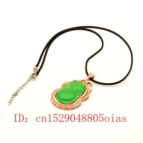 Подвеска в виде тыквы из натурального зеленого нефрита серебро 925 пробы ожерелье