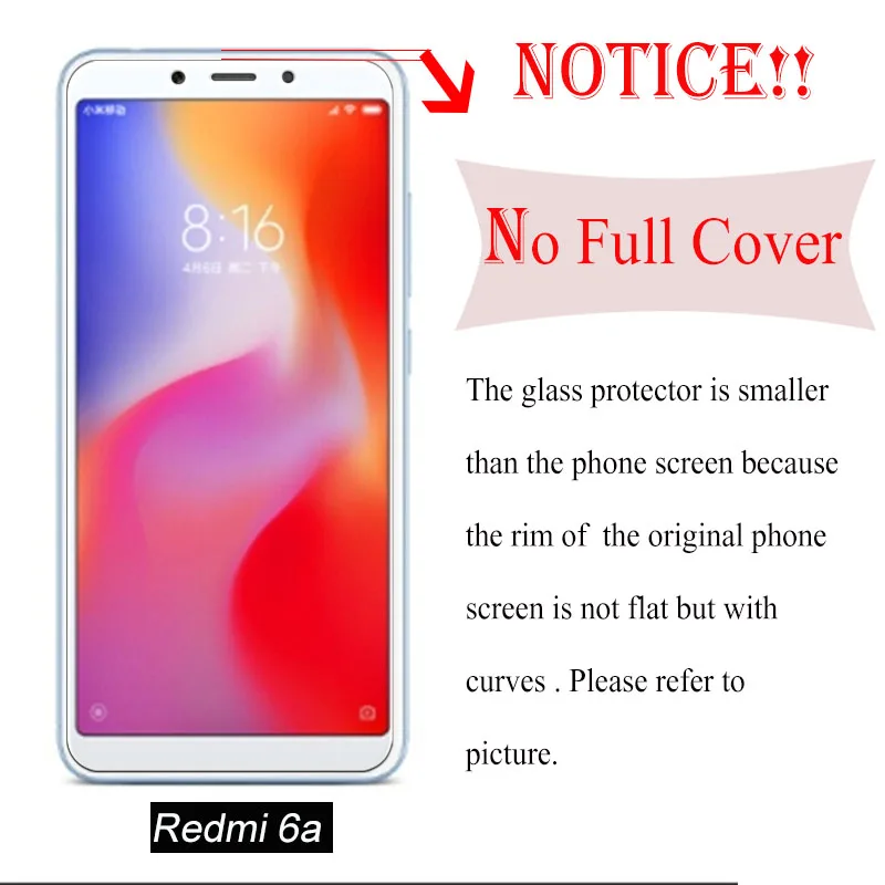 Защитное стекло для Xiao mi Red mi 6a 7a 6 закаленное стекло ksiao mi xiaom mi a6 a7 защита для экрана a 7 tremp xiaome защитная пленка