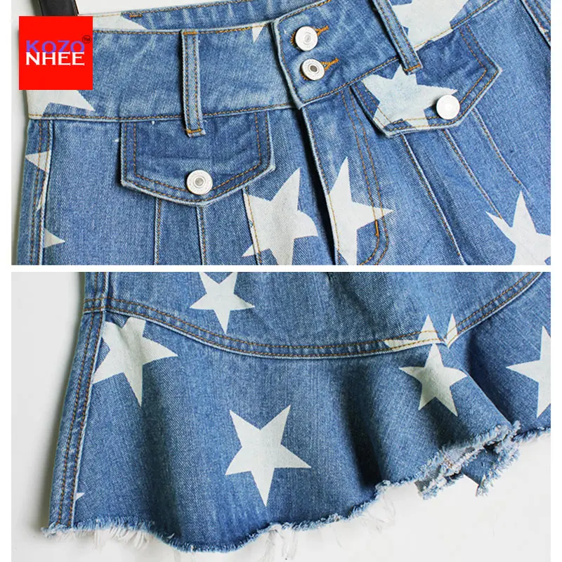 Шорты женские джинсовые с высокой талией свободные штаны-султанки из денима