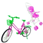 Набор кукольной мебели 1x велосипед + 1x детская тележка для игр на открытом воздухе аксессуары для куклы Барби сестричка Келли Кукла Дети играть дома игрушки