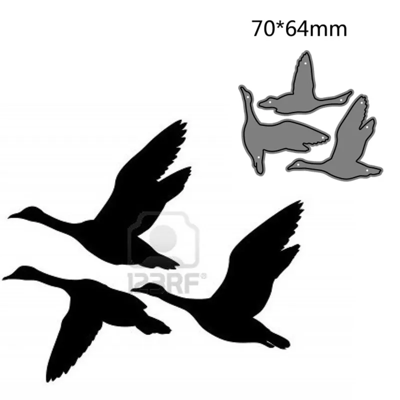 

metal cutting dies cut die mold Animal swan decoration Scrapbook paper craft knife mould blade punch stencils dies