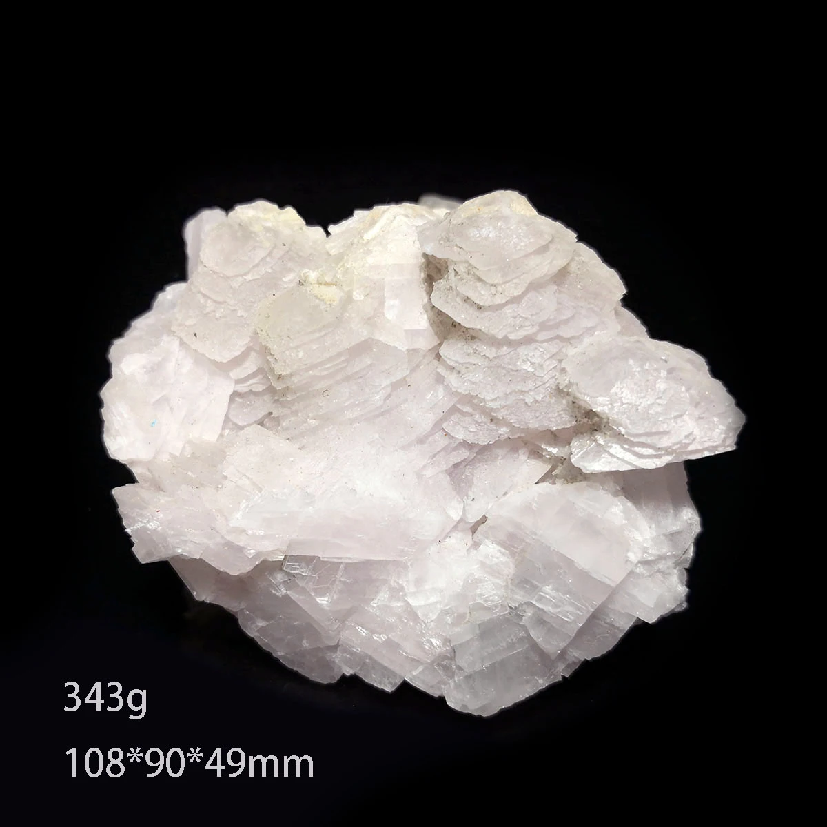 

343g B1-2 Natural Pink Stepped Calcite Mineral Crystal Specimen Collection Decoration from Chenzhou Hunan Province, China