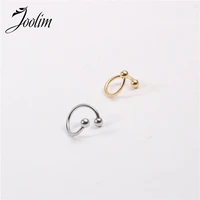 tarnish free pvd gold finish cool style ears hang earring stainless steel tarnish free gold jewelry wholesale