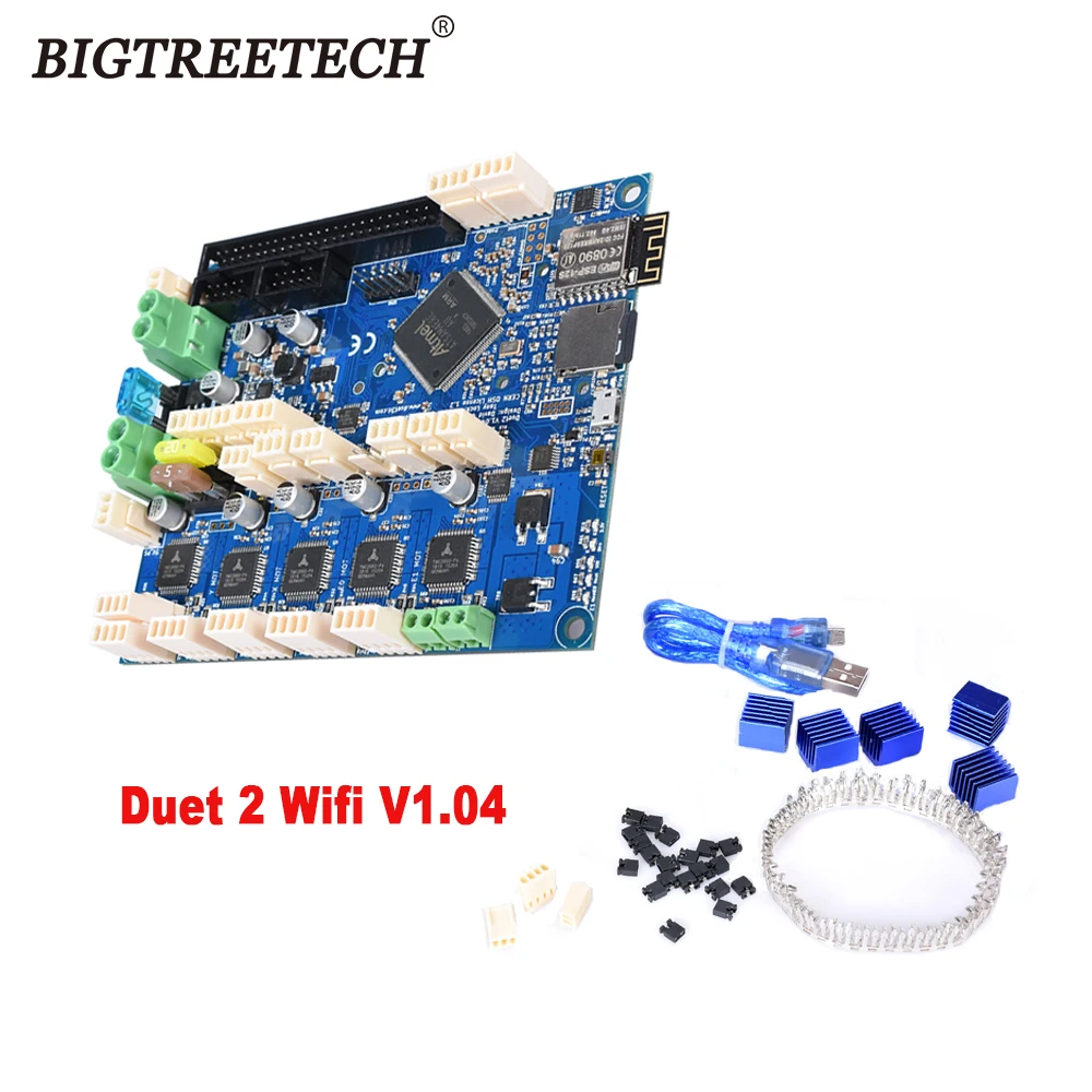 Клонированный Duet 2 Wifi V1.04 32 бит плата управления обновление Duet2 3D части принтера