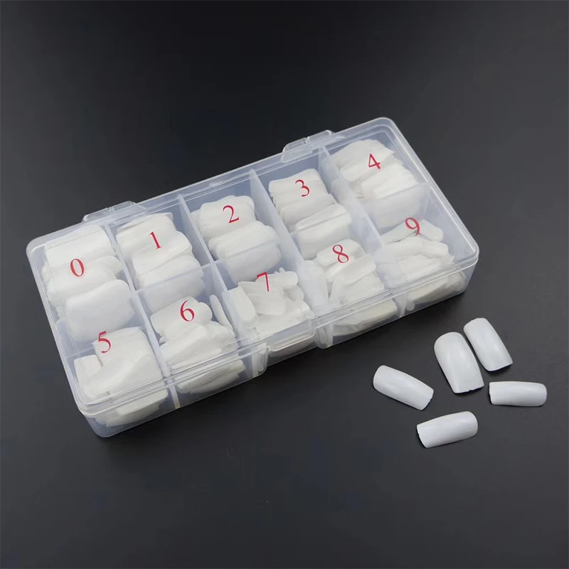 500 шт/кор. половинная крышка поддельные наклейки для ногтей s Tiletto накладные ногти