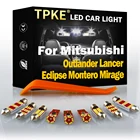 TPKE Canbus Eclipse Светодиодная лампа для освещения салона автомобиля Kit для Mitsubishi Outlander Lancer Montero Mirage Map Dome багажник номерной знак лампа