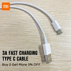 Быстрое зарядное устройство 3 А, кабель Usb Type-C, короткий для телефонов Xiaomi Mi 11, Redmi K40, Note 10, 9, Se, 9 s, 8 Pro, 8T, кабель Usb C для быстрой зарядки
