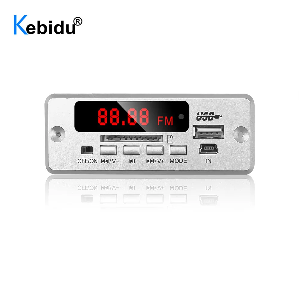 MP3 декодирующая плата KEBIDU с Bluetooth V5.0 беспроводной USB плеер слот для TF
