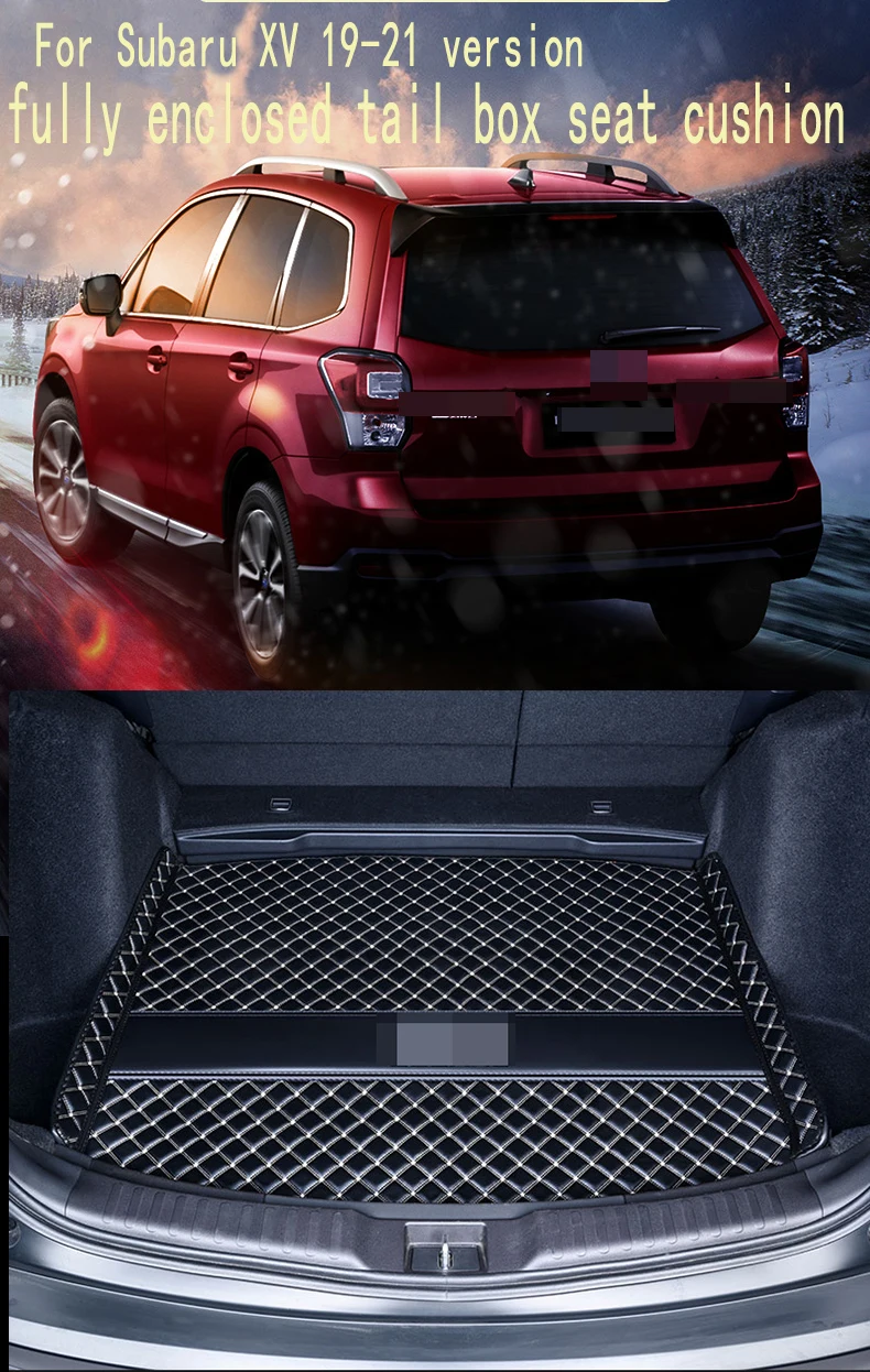 

Полностью закрытый задний коврик для Subaru XV, версия 19-21, подушка для сиденья Subaru XV, версия 18, удобный и прочный коврик для багажника