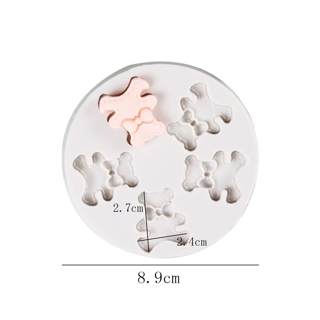 

Mouse Ear Shape Epoxy Resin Fondant Silicone Mold for DIY Pastry Cupcake Dessert Lollipop Decoration Kitchenware Baking