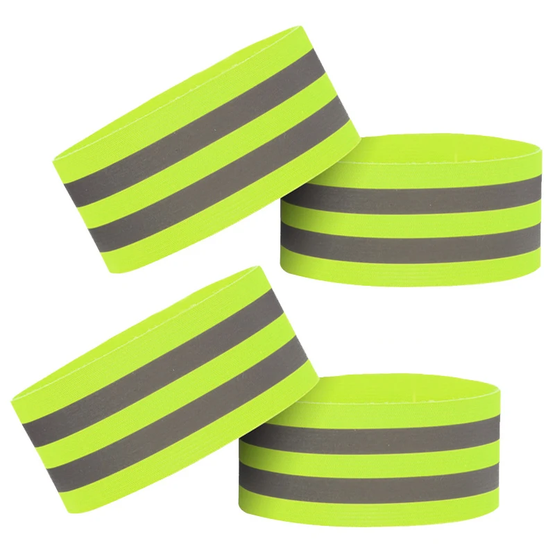 

Reflective Bands Elasticated Armband Wristband Ankle Leg Straps Safety Reflector Tape Straps for Night Jogging Walking Biking