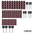 Новый набор шлифовальных барабанов 132 шт., включая 120 барабанных шлифовальных втулок и 12 барабанных инструментов