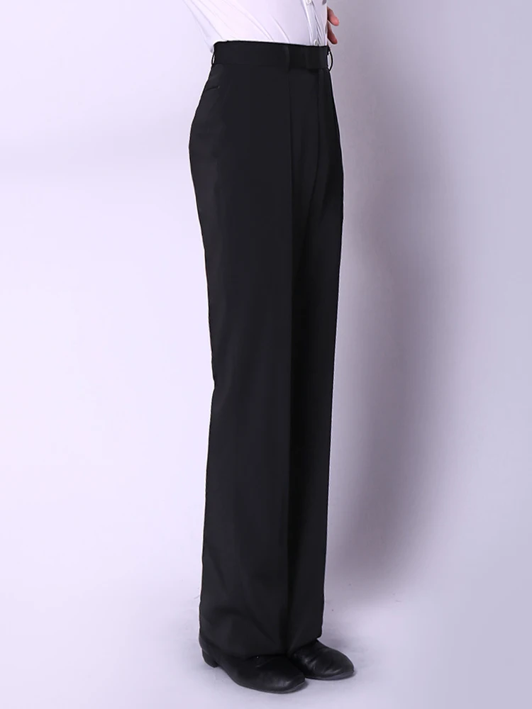 Брюки для латинских танцев черные плотные брюки с карманами Мужская одежда