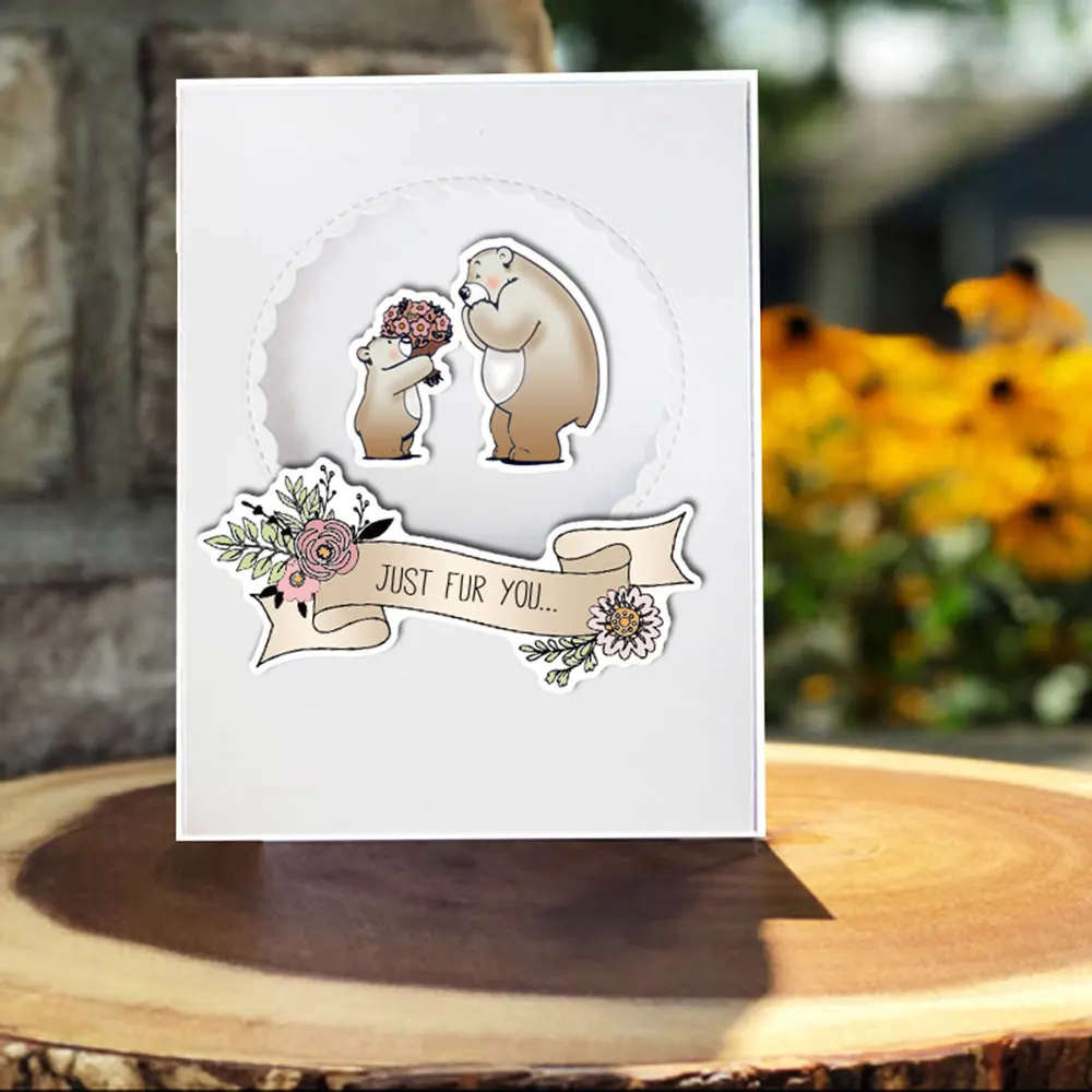 

Bouquet Kettle Clear Stamps Birthday Decoration For DIY Scrapbooking/Card Making/Photo Album Silicone Decorative Crafts