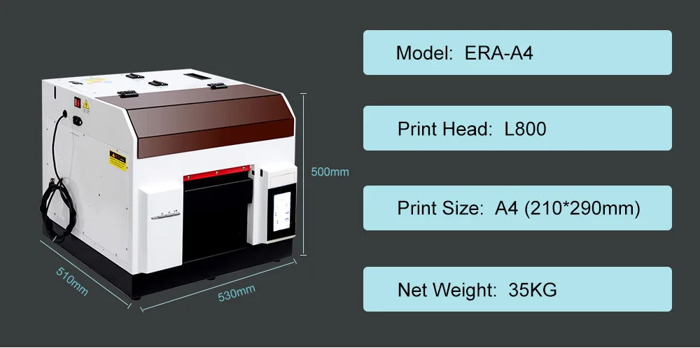 

Newest Desktop Flat Bed Mini A4 UV Printer Phone Case Printer UV Flatbed Printer For Mobile Phone Case Earphone Case U Disk