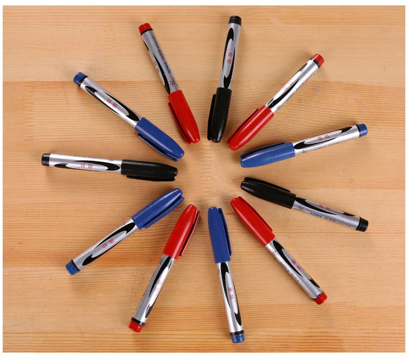 Маркеры перманентные водостойкие черные и красные 10 шт./компл.|Маркеры-краски| |