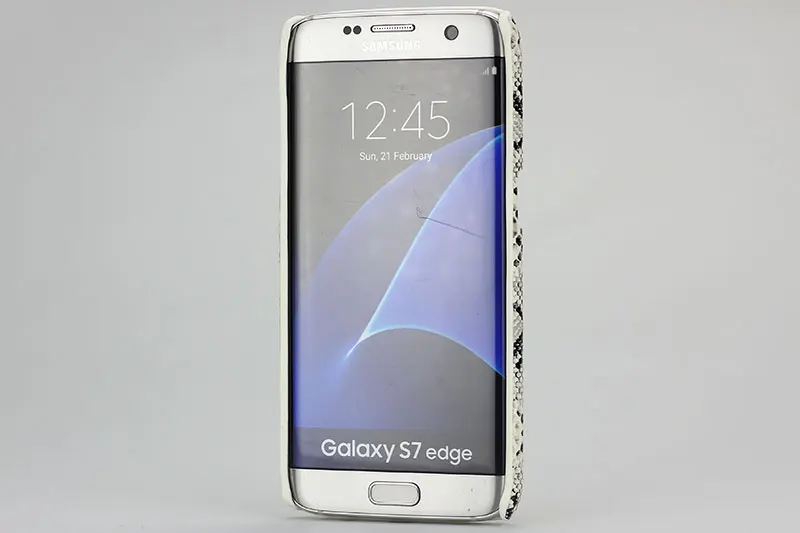 GREAT PRICE Case for Samsung Galaxy S7 Edge G9350 5.5&quot inch Thin Snakeskin PC plastic back Cover Protective shell Skin |