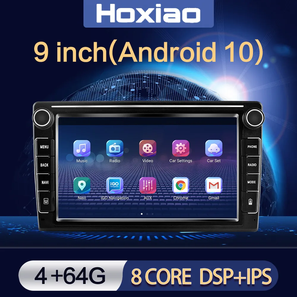 Автомобильный Android 2G + 32G 9 &quot2 din видео Радио Quad-core WI-FI GPS Bluetooth мультимедийный плеер