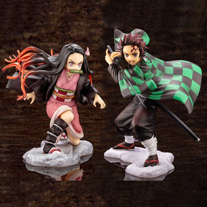 

Японская фигурка аниме, рассекающий демонов, киметасу, no Yaiba Artfx J Nezuko Kamado Tanjiro Kamad, ПВХ экшн-фигурка, модель, коллекционная кукла