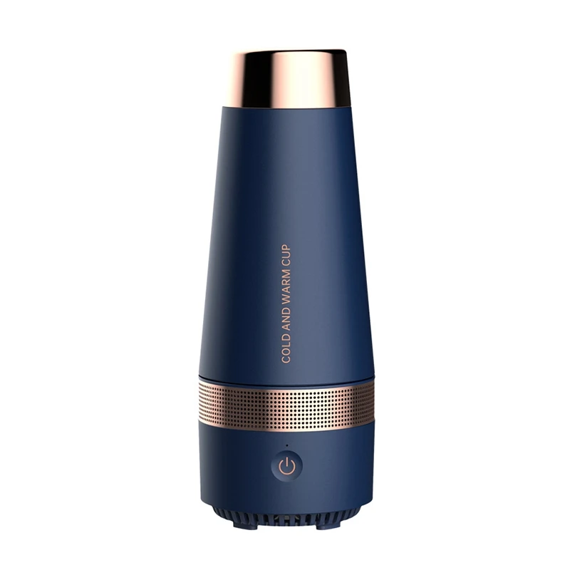 Portable USB Fast Cooling and Heating Cup Home Car Constant Temperature Travel Mugs Insulated in Blue | Дом и сад