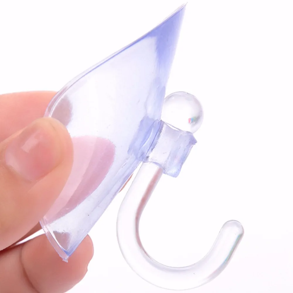 

Bathroom Kitchen Window PVC Wall Accessorie 1Pc Transparent Vacuum Sucker Hooks Hanger Strong Suction Cup