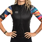 Женский ветрозащитный жилет три Пинас, черная трикотажная веломайка, летний велосипедный костюм, легкая дышащая сетчатая куртка, 2021