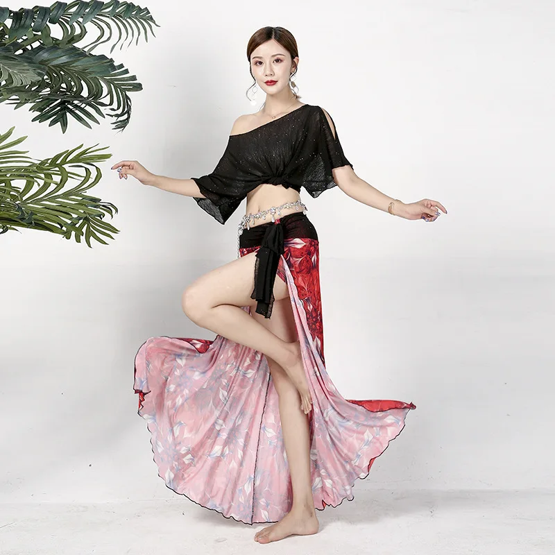 

Oriental Dance Costume Belly Dance Practice Clothes Women Dancing Dress Ladies Long big Skirt Classical Dance Stage Costumes