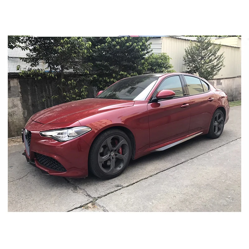 Боковые юбки из углеродного волокна наклейки на бампер для Alfa Romeo Giulia Sedan 4 двери