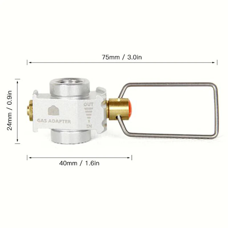 

Gas Saver Plus Gas Convertor Shifter Refill Flat Tank Conversion Adapter Camping Gas Adaptor Valve Cylinder Refill Adapter