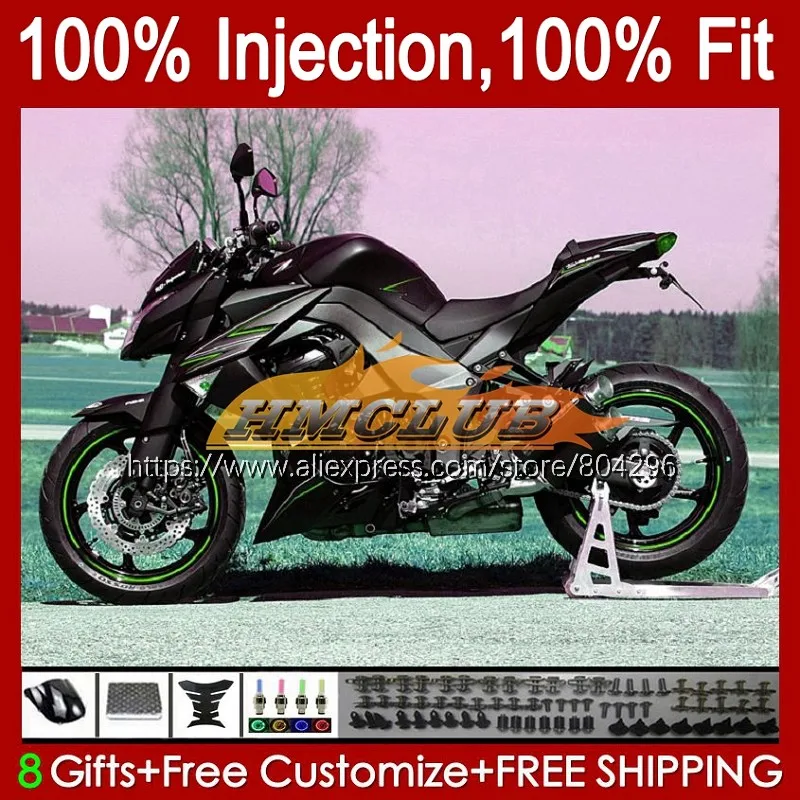 

Инъекции OEM для KAWASAKI NINJA серого и черного цветов, Z1000R Z 1000 тела 118No.64 Z1000, 10, 11, 12, 13 лет, Z-1000 2010 2011 2012 2013 обтекатели