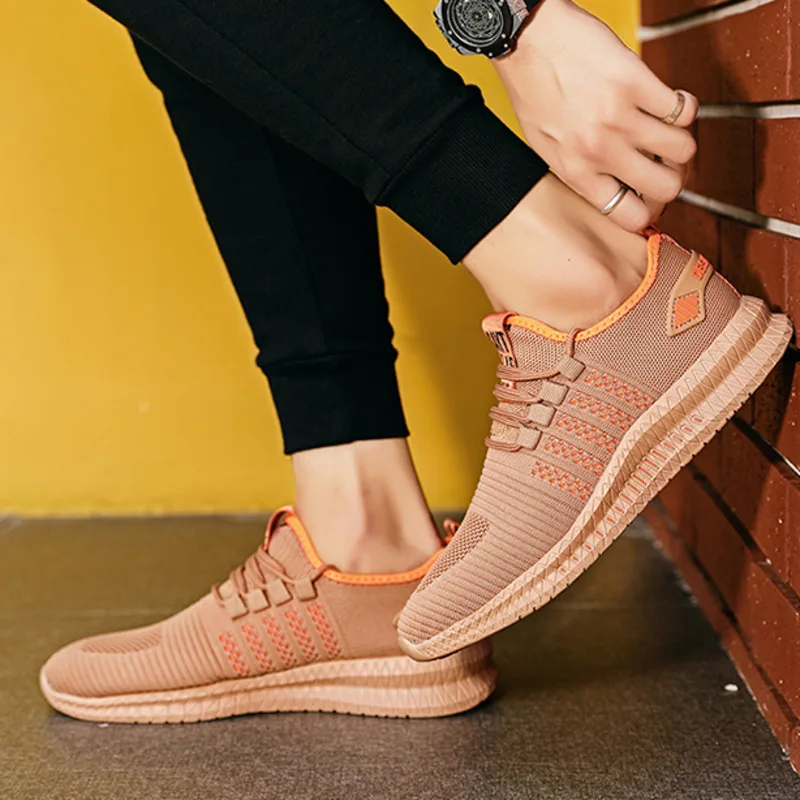 

Mens Sneakers Running Shoes Spring Casual Shoes For Male Flats Platform 2021 Comfortable Sports Men's Shoes Vulcanized Plus Size