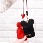 Милый брелок с изображением Минни Маус, брелок для пары, держатель для карт, для паспорта, мини, Микки, кожаный чехол, PU, кошелек, набор для карт, очаровательный подарок