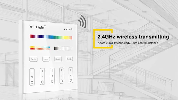 Mi светильник T4 AC220V 4 зонная RGB + CCT умная сенсорная панель Пульт дистанционного