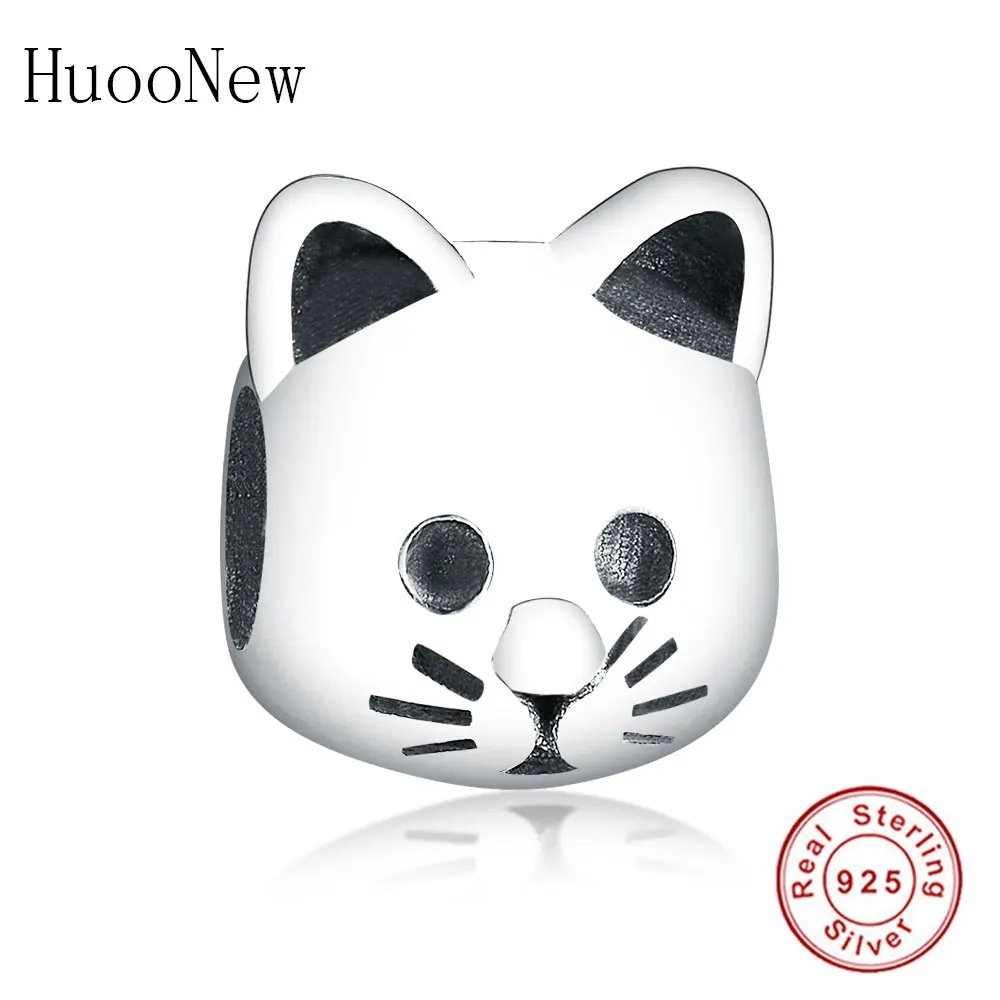 Очаровательный винтажный милый браслет с кошечкой Китти и животными из бисера 925