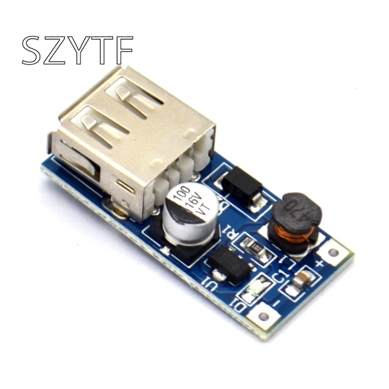 DC 0.9V-5V в 5V 600MA Зарядное устройство Power Bank Step Up Преобразователь питания Модуль напряжения USB Выходная зарядная схема Включено.