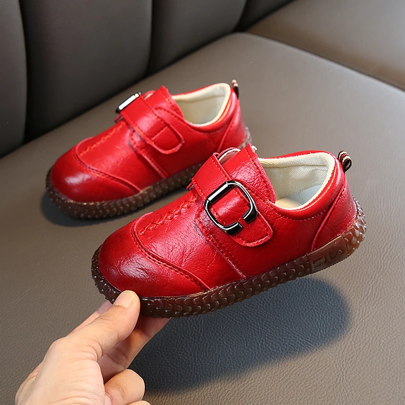 Новая модная Осенняя обувь из искусственной кожи для мальчиков от 1 до 3 лет