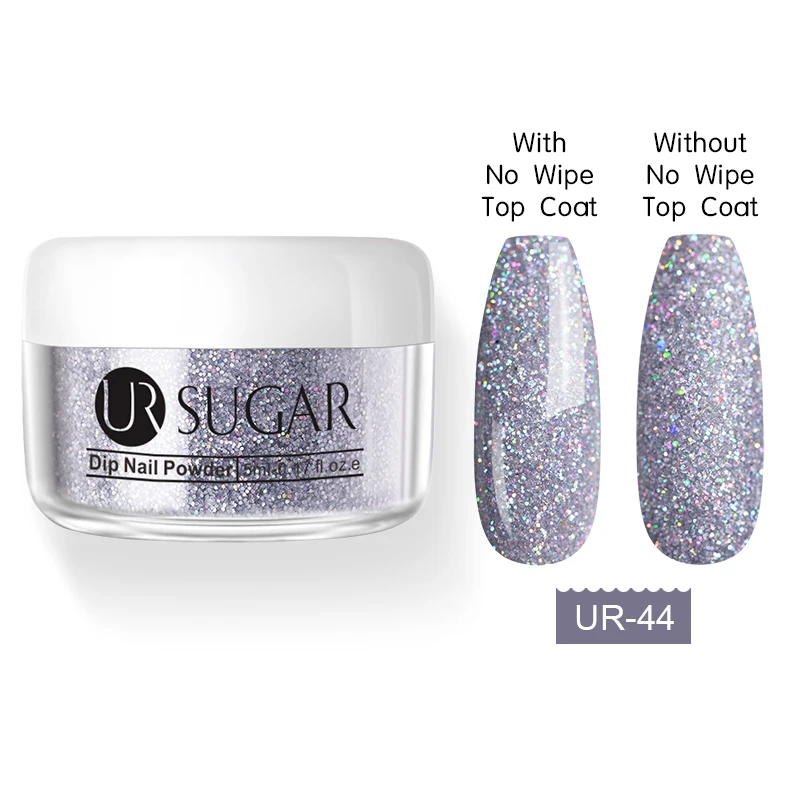 UR-44 Ur Sugar погружающаяся пудра для ногтей матовый эффект Блеск Пигмент натуральный сухой хром для гель-дизайна ногтей украшения маникюра 5 мл - Цвет: UR-44