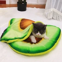 durable pet dogs cats bed mat blanket kennel teddy winter soft warm toast bread and poached eggs pizza mats