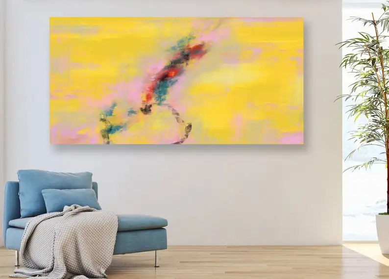 Большая настенная абстрактная живопись Оригинальная Живопись на холсте