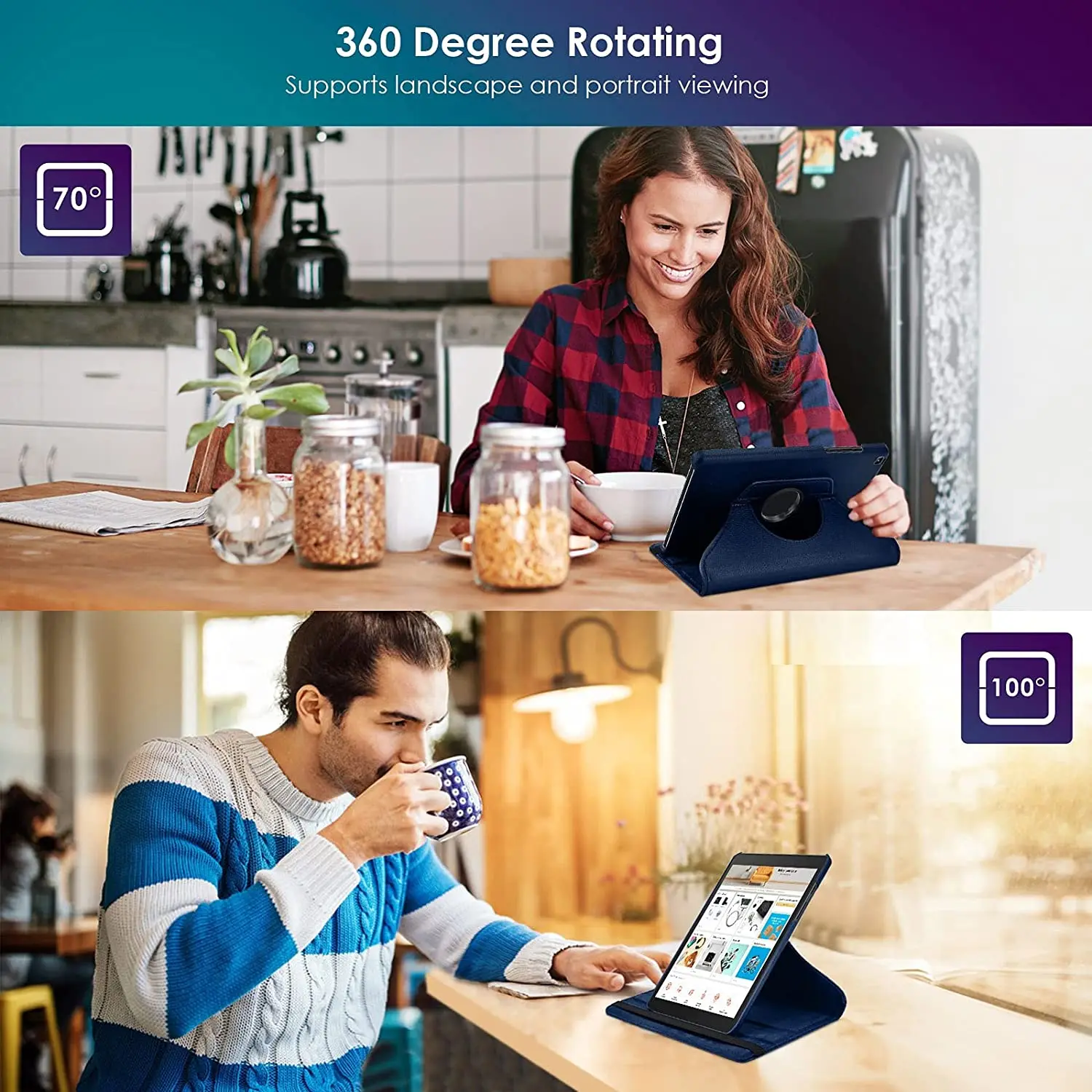 

For 2019 Samsung Galaxy Tab S5E 10.5" SM-T720/T725 Tablet Cover 360 Rotating Bracket Flip Leather Cover with Auto Wake/Sleep+Pen