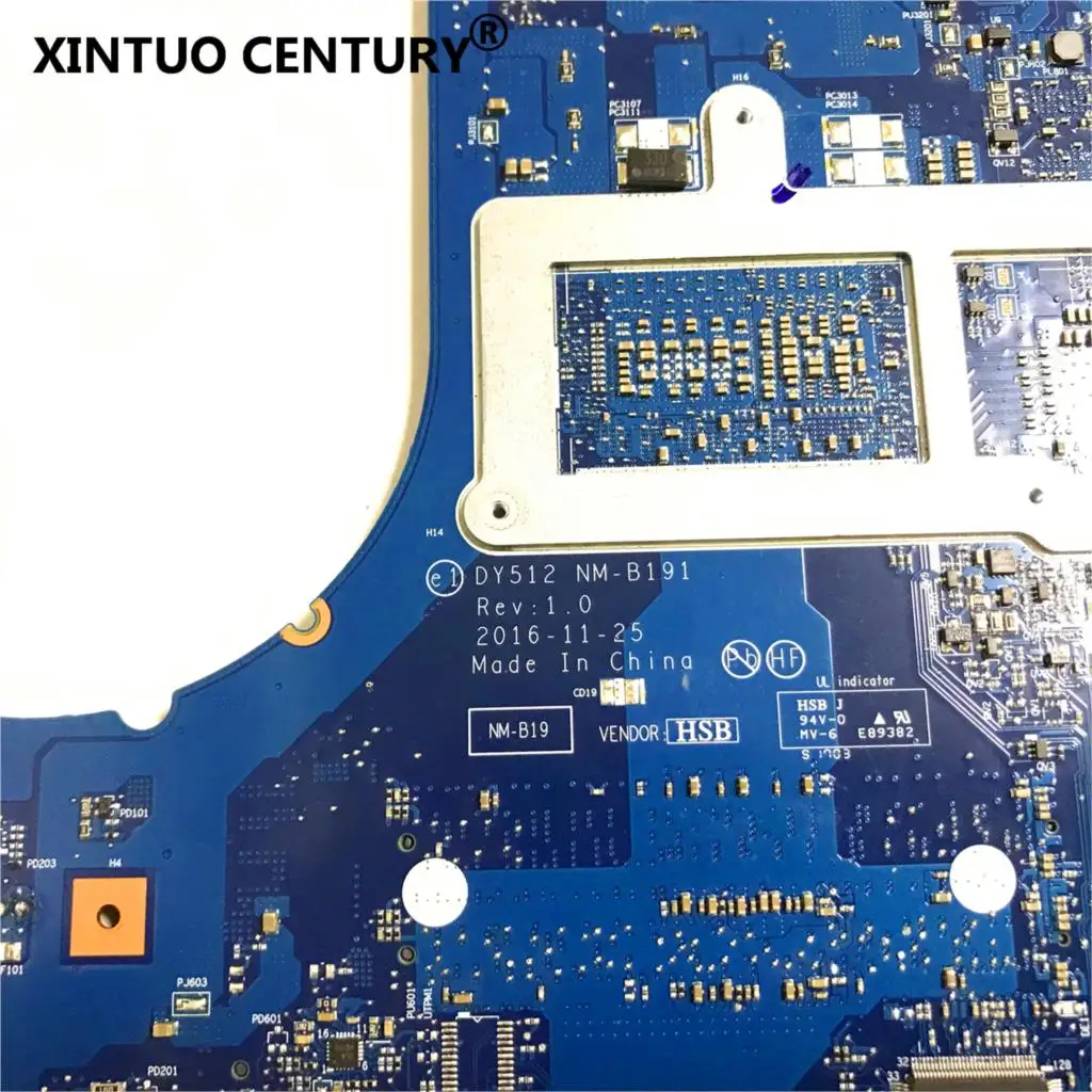 Günstig DY512 NM-B191 Für Lenovo Legion Y520-15IKBN Motherboard 5B20N00280 I7-7700HQ 2,8 GHz CPU GTX 1050Ti 4G GPU 100% Echtes Arbeits