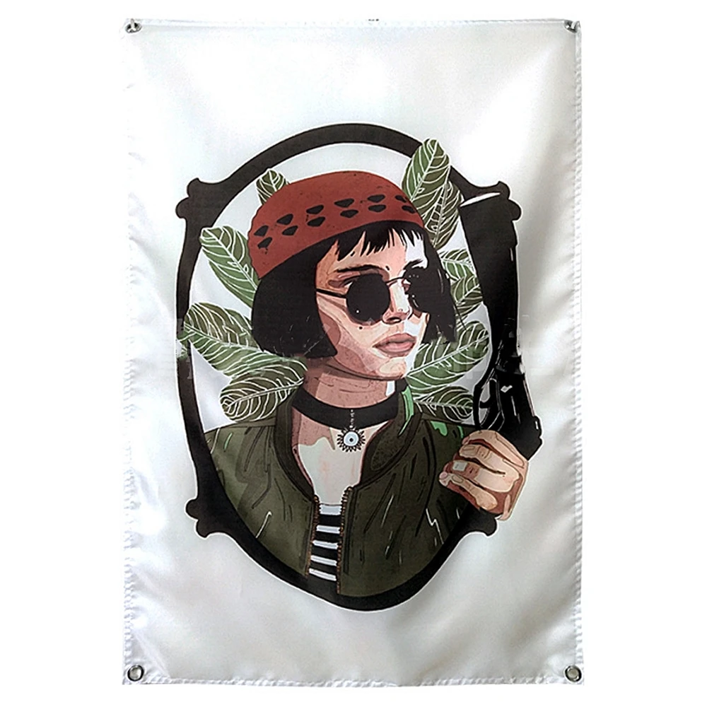 

Leon Classic Movie Poster Flag Banner Bedroom Dormitory Room Renovation Layout Bedside Decorative Wall Covering Wall Stickers