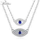 Модное Очаровательное ожерелье KALETINE с голубым турецким сглаза ожерелье с голубым камнем для глаз ожерелье-чокер из стерлингового серебра 925 пробы для женщин