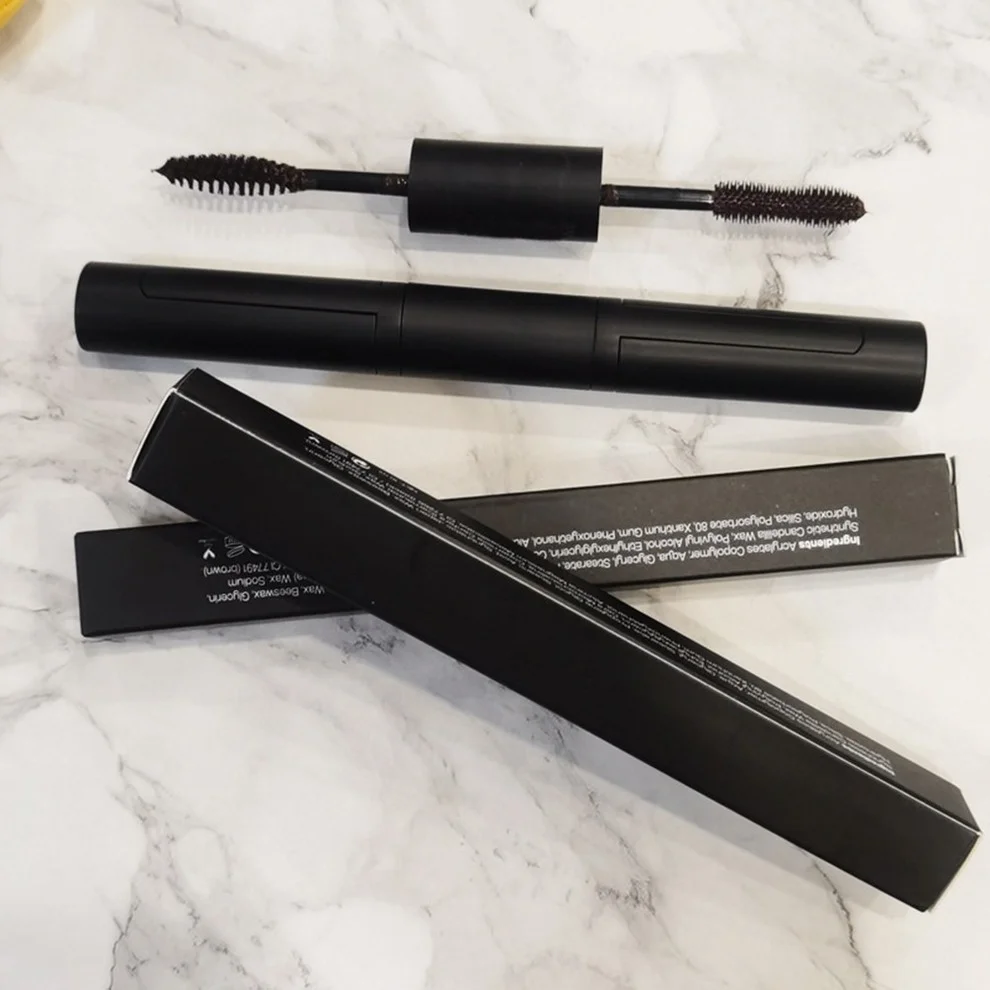 10 шт. двухсторонняя коричневая Черная тушь для ресниц фирменная марка без пятен