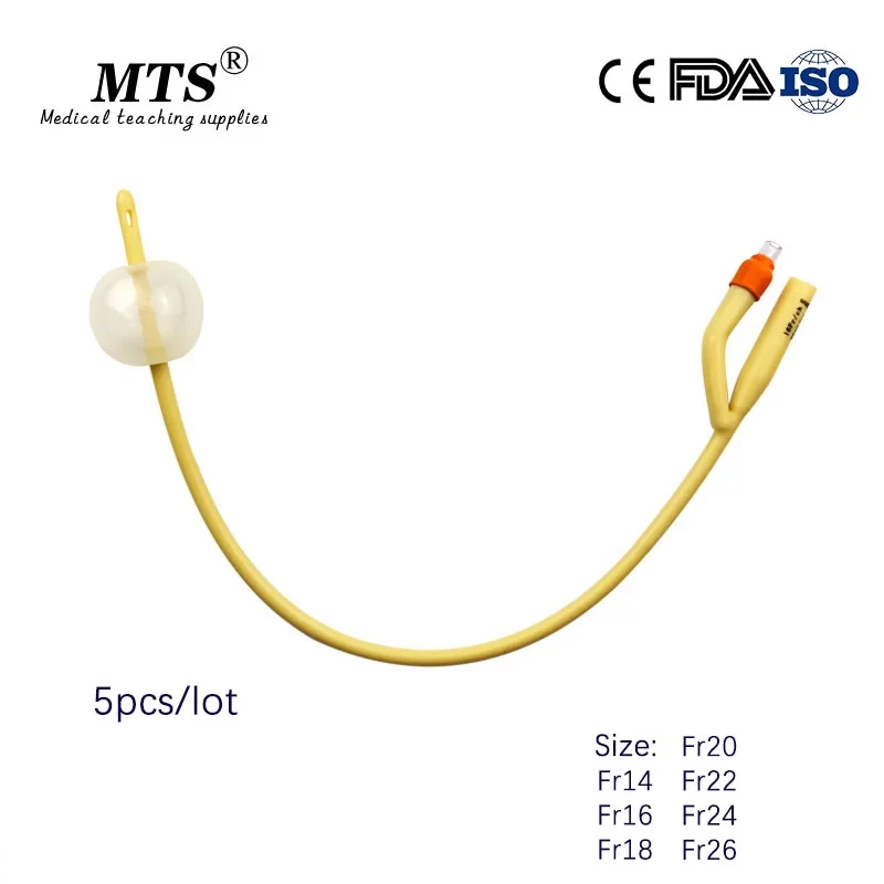 5 шт. одноразовый латексный катетер с силиконовым покрытием|Медицинская наука| |