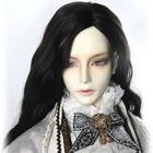 Парик для шарнирных кукол, длинный черный волнистый, для шарнирных кукол, 13, 14, 16, 18, бесплатная доставка