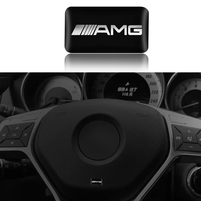 1 шт. наклейка на рулевое колесо для салона автомобиля эпоксидная Mercedes Benz AMG GLC GLE E